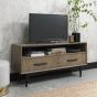 Vintage Weathered Oak Entertainment Unit - Style Our Home