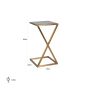 Paramount Brushed Gold Sofa Table 