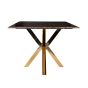 Conrad Faux Marble and Gold-Plated Dining Table - Style Our Home