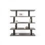 Step Concrete & Pure Black High Shelving Unit - Style Our Home