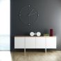 Edge Sideboard Oak (Veneer) Pure White (Matte) Finish