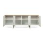 Edge Sideboard Oak (Veneer) Pure White (Matte) Finish