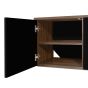 Albi Walnut / Black Metal Tv Stand 190 | Style Our Home
