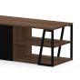 Albi Walnut / Black Metal Tv Stand 190 | Style Our Home
