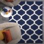 Antibes Blue Trellis Rug