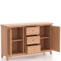 Arlyn Natual Oak 2 Door 3 Drawer Sideboard by Hertiance Furniture | Style Our Home