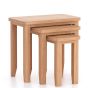Arlyn Natual Oak Nest of 3 Tables by Hertiance Furniture | Style Our Home