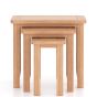 Arlyn Natual Oak Nest of 3 Tables by Hertiance Furniture | Style Our Home