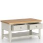 Arlyn Painted Coffee Table 2 Drawers by Hertiance Furniture | Style Our Home