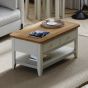 Arlyn Painted Coffee Table 2 Drawers by Hertiance Furniture | Style Our Home