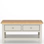 Arlyn Painted Coffee Table 2 Drawers by Hertiance Furniture | Style Our Home