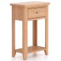 Arlyn Natual Oak Telephone Table by Hertiance Furniture | Style Our Home