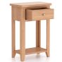 Arlyn Natual Oak Telephone Table by Hertiance Furniture | Style Our Home