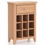 Arlyn Natual Oak Wine Cabinet by Hertiance Furniture | Style Our Home