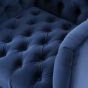 Arya Blue Velvet Button Detail Occasional Chair - Style Our Home 