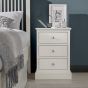 Ashby White 3 Drawer Nightstand - Style Our Home