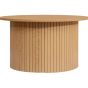 Axel Round Fluted Coffee Table Oak by Birlea | Style Our Home