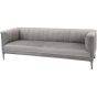 Belgravia Grey Three Seater Ribbed Sofa - Style Our Home 