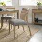 Bergen Oak Low Slatted Grey Dining Chair (a pair) - Style Our Home