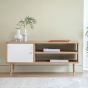 Beverston White Media Unit by Hudson Living | Style Our Home