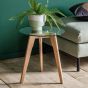 Blake Clear Round Side Table by Hudson Living| Style Our Home