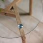 Blake Clear Round Side Table by Hudson Living| Style Our Home