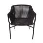 Bogart Rope Carver Black Chair