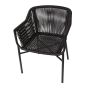 Bogart Rope Carver Black Chair