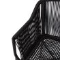 Bogart Rope Carver Black Chair