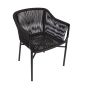 Bogart Rope Carver Black Chair