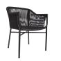 Bogart Rope Carver Black Chair