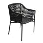 Bogart Rope Carver Black Chair