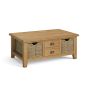 Burford Coffee Table with Baskets by Condell/Global Home Group | Style Our Home