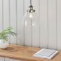 Celeste 1 Pendant Light Brushed Silver by Creative Lighting | Style Our Home