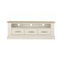 Chartreuse Pale Oak & Antique White Entertainment Unit - Style Our Home