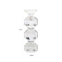 Candle Holder Safia Small (Clear transparent) by  Richmond Interiors | Style Our Home