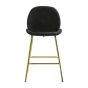 Flanagan Stool Black Velvet (2pk)