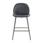 Flanagan Stool Dark Grey Velvet (2pk)
