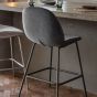 Flanagan Stool Dark Grey Velvet (2pk)
