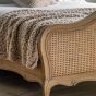 Chic Weathered 6ft Kingsize Bed (Cane)