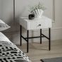 Halton 1 Drawer Bedside White By Gallery Living | Style Our Home