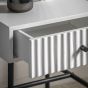 Halton 1 Drawer Bedside White By Gallery Living | Style Our Home