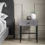 Halton 1 Drawer Bedside Grey By Gallery Living | Style Our Home