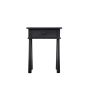 Wycombe Black 1 Drawer Bedside Table  - Style Our Home 