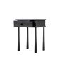 Wycombe Black 1 Drawer Bedside Table  - Style Our Home 