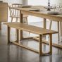 Mella Dining Bench Natural By Gallery Living | Style Our Home