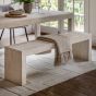 Clarion Dining Bench Whitewash