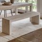 Clarion Dining Bench Whitewash