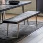 Kansas Dining Bench Black Large By Gallery Living | Style Our Home