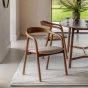 Tearto Walnut Dining Chair UPH (2pk)
